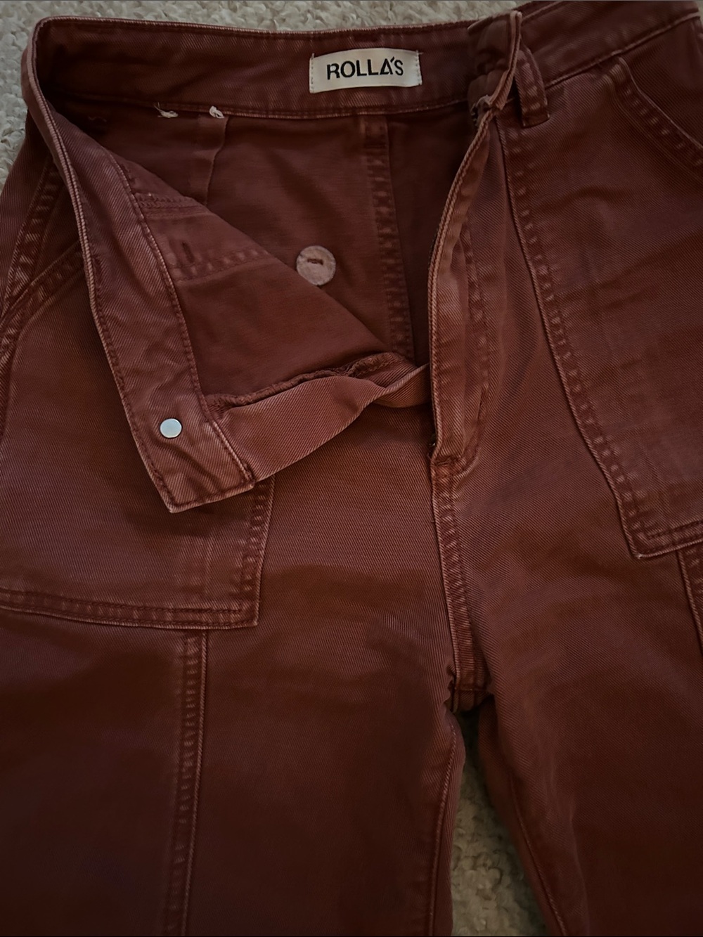 ROLLA'S Rust Brown Utility Pants
